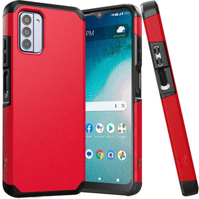 Nokia G310 Tough Slim Hybrid Case (with Built-in Magnetic Plate) - Red
