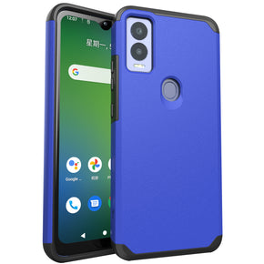 Cricket Magic 5G Tough Slim Hybrid Case (with Built-in Magnetic Plate) - Blue