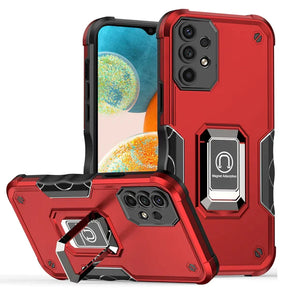 Samsung Galaxy A34 5G OPTIMUM Hybrid Case (with Magnetic Ring Stand) - Red
