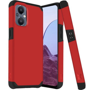 OnePlus Nord N30 5G Tough Slim Hybrid Case (with Built-in Magnetic Plate) - Red