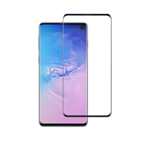 Samsung Galaxy S10 Full Glue Curved Edge Tempered Glass Screen Protector - Black