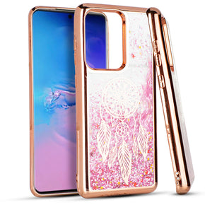 Samsung Galaxy S20 Ultra (6.9) Chrome Glitter Motion Design Case - Rose Gold/Dreamcatcher