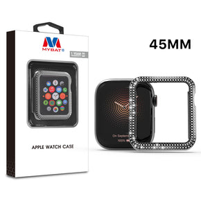 Apple Watch 45mm Watch Case (with Diamonds) - Electroplated Black