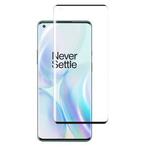 OnePlus 8 Full Coverage Tempered Glass Screen Protector - Black