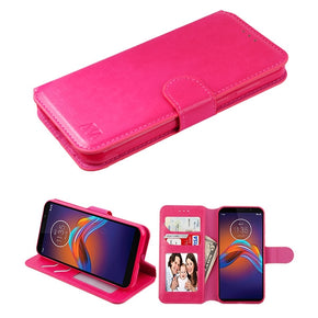 Motorola Moto E6 Play Element Series Wallet Case - Hot Pink
