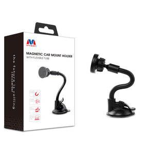 Universal Magnetic Stand Car Holder with Flexible Tube - Black