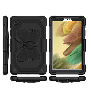 Samsung Galaxy Tab A7 Lite 8.7 (T220) Tough Hybrid Case (w/ Butterfly Kickstand) - Black