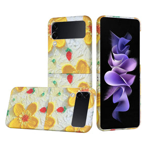 Samsung Galaxy Z Flip4 Floral Bliss Design Hybrid Case - H