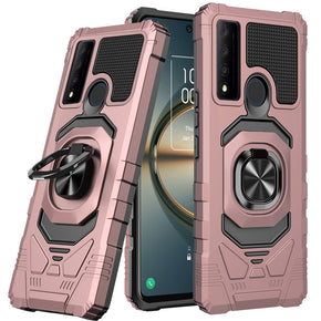 TCL 30 V 5G Robotic Hybrid Case (with Magnetic Ring Stand) - Rose Gold