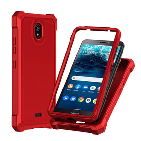 Nokia C200 Shell Matte Finish Hybrid Case - Red