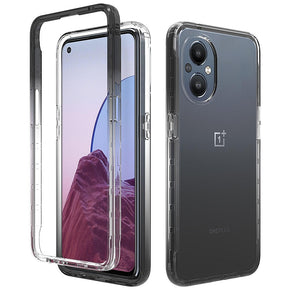 OnePlus Nord N20 5G Two Tone Transparent Bumper Shockproof TPU Case - Smoke