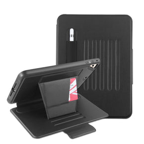 Apple iPad mini 5/iPad mini 4 Leather Folio Series Tablet Case [with Card Slots & Pencil Holder] - Black