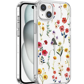 Apple iPhone 13 Pro Max (6.7) IMD Design Clear Case - Allover Flower