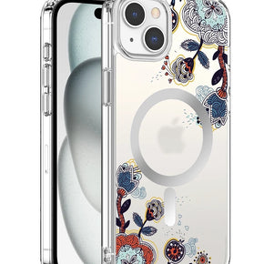 Apple iPhone 13 Pro Max (6.7) IMD Magsafe Design Clear Case - Art Flower