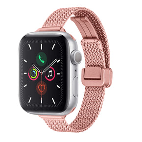 Apple Watch 38/40/41mm Business Look Magnetic Metal Watch Band - Pink