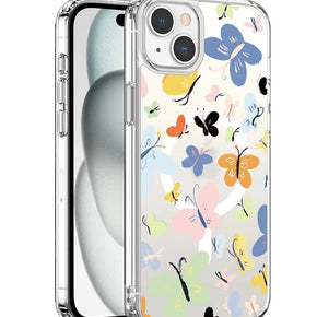 Apple iPhone 13 Pro Max (6.7) IMD Magsafe Design Clear Case - Butterflies