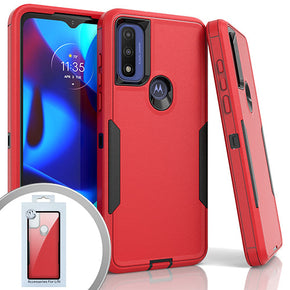 Motorola Moto G Play (2023) / Moto G Pure / Moto G Power (2022) Slim Dual-Tone Hybrid Case - Red