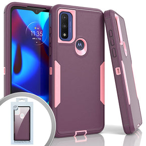 Motorola Moto G Play (2023) / Moto G Pure / Moto G Power (2022) Slim Dual-Tone Hybrid Case - Purple