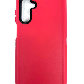 Samsung Galaxy A15 5G Heavy Duty Holster Combo Case - Red / Black