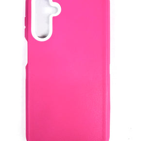 Samsung Galaxy A15 5G Heavy Duty Holster Combo Case - Pink / White