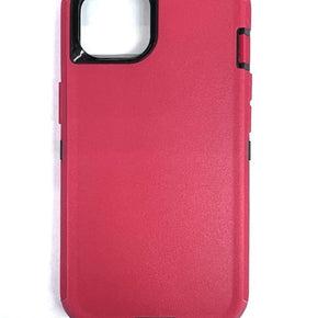 Apple iPhone 16 Pro Max (6.9) Heavy Duty Holster Combo Case - Red / Black