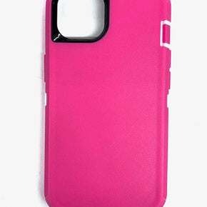 Apple iPhone 16 Pro Max (6.9) Heavy Duty Holster Combo Case - Pink / White