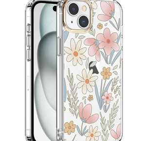 Apple iPhone 13 Pro Max (6.7) IMD Design Clear Case - Wildflower