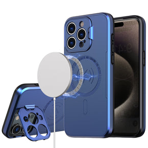 Apple iPhone 11 (6.1) Magsafe Camera Cover Matte Hybrid Case - Blue