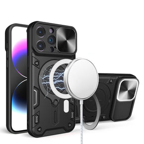 Apple iPhone 15 (6.1) Magsafe Full Camera Cover Hybrid Case - Black
