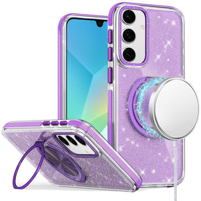 Samsung Galaxy A16 5G Magsafe Glitter Hybrid Case - Purple