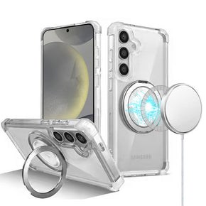 Samsung Galaxy S25 Plus Magsafe Shield Hybrid (with Kickstand) Case - Clear