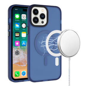 Apple iPhone 13 Pro Max (6.7) Magsafe ShockProof Hybrid Case - Blue