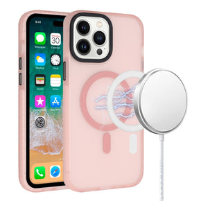 Apple iPhone 13 Pro Max (6.7) Magsafe ShockProof Hybrid Case - Pink