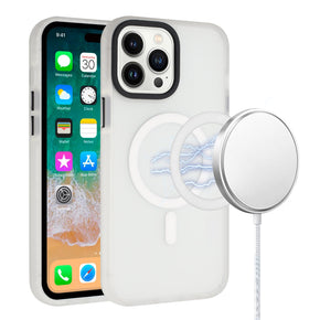 Apple iPhone 14 (6.1) Magsafe ShockProof Hybrid Case - White