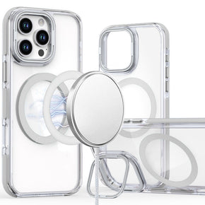 Apple iPhone 16 Pro Max (6.9) Magsafe Camera Bracket Stand Hybrid Case - White