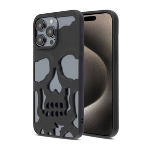 Apple iPhone 15 (6.1) Skullcap Hybrid Protector Cover - Black