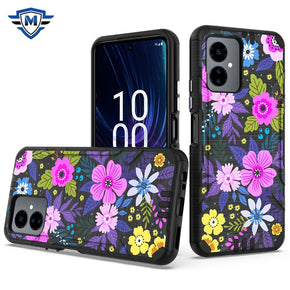 Boost Celero SC 5G 2024 METKASE Exquisite Design Hybrid Case - Colorful Flower Arrangement