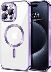 Apple iPhone 16 Plus (6.7) Magsafe Silicone Hybrid Case - Purple