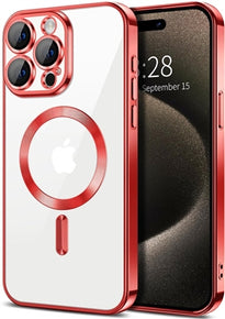 Apple iPhone 16 Pro (6.3) Magsafe Silicone Hybrid Case - Red