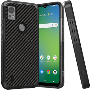 Cricket Icon 5 Tough Slim Hybrid Case (with Built-in Magnetic Plate) - Carbon Fiber