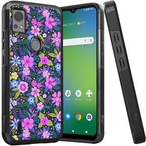 Cricket Icon 5 Tough Slim Hybrid Case (with Built-in Magnetic Plate) - Mystical Floral Bloom