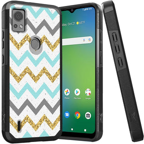 Cricket Icon 5 Tough Slim Hybrid Case (with Built-in Magnetic Plate) - ZigZag