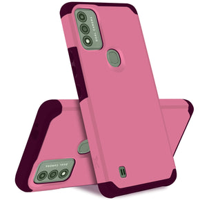 Wiko Voix Tough Slim Hybrid Case (with Built-in Magnetic Plate) - Pink