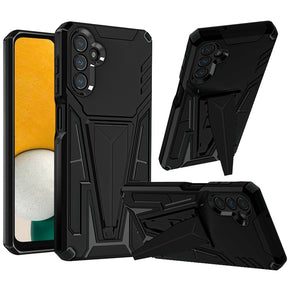 Samsung Galaxy A13 5G Alien Design Hybrid Case (with Magnetic Kickstand) - Black