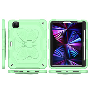 Apple iPad 10th Gen (2022) Butterfly Kickstand Hybrid Case - Light Green