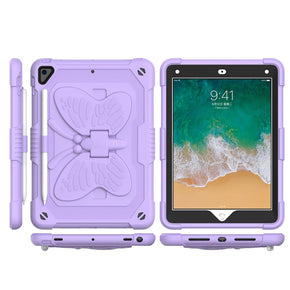 Apple iPad 10.9 (2022) Butterfly Kickstand Hybrid Case - Light Purple