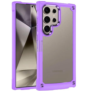 Samsung Galaxy S25 Ultra Ultimate Transparent Case (with Camera Edge and Metal Buttons) - Purple