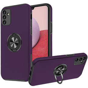 Samsung Galaxy A25 5G CHIEF Oil Painted Hybrid Case (with Magnetic Ring Stand) - Purple