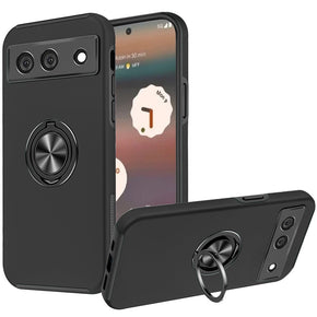 Google Pixel 7a CHIEF Oil Painted Hybrid Case (with Magnetic Ring Stand) - Black