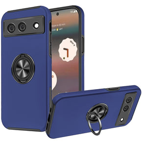 Google Pixel 6A CHIEF Oil Painted Hybrid Case (with Magnetic Ring Stand) - Blue